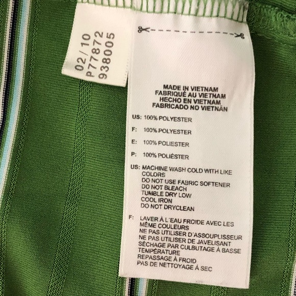 ADIDAS GOLF SHIRT Sz XL Climalite stripes green - Picture 5 of 8